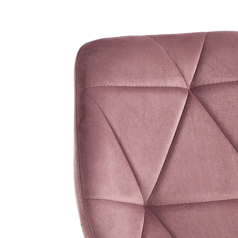 Matsalsstol i tyg och gyllene metall 4 delar - Smeralda Viadurini