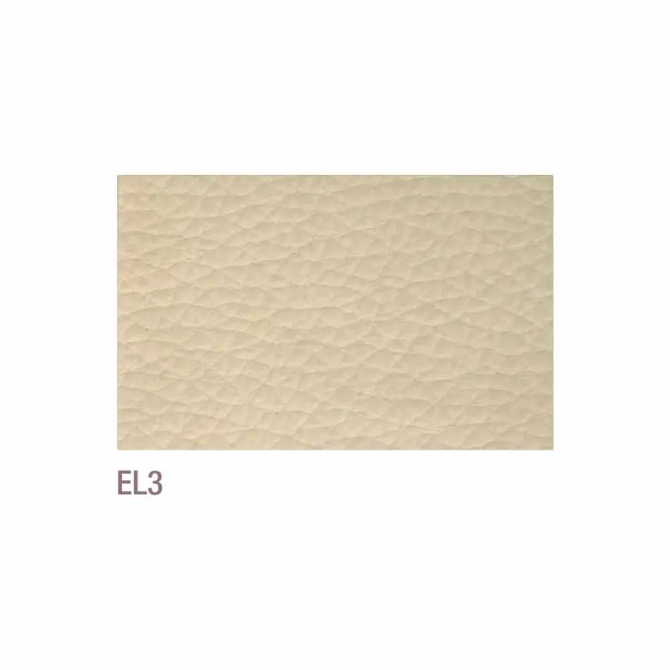 Bessie duva-färgad läderstens matsal stol, gjord i Italien Viadurini