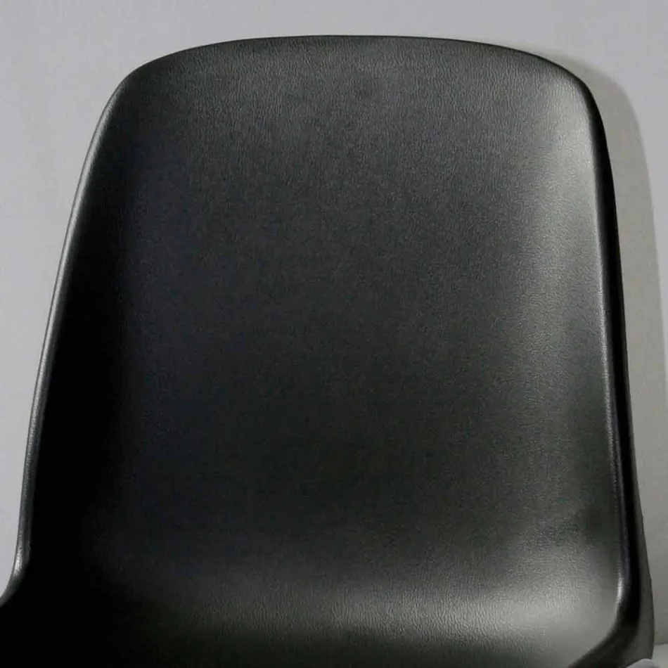 Mötesrumsstol eller modernt konferensrum i metall och svart ABS - Zetica Viadurini