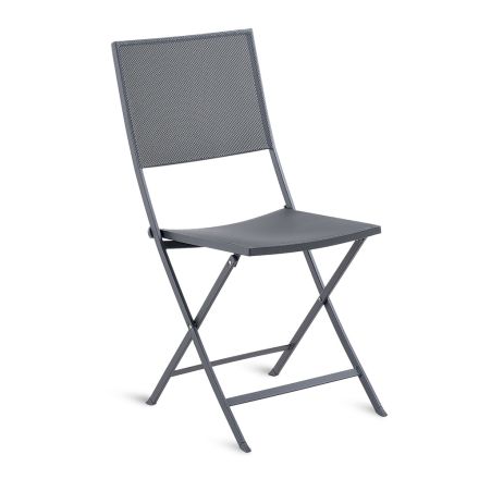 Utomhusfällbar stol med järnstruktur Tillverkad i Italien - Woody Viadurini