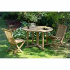 Hopfällbar trädgårdsstol i Natural Teak - Yggdrasil Viadurini