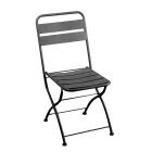Hopfällbar trädgårdsstol helt i metall - Ribbon Viadurini