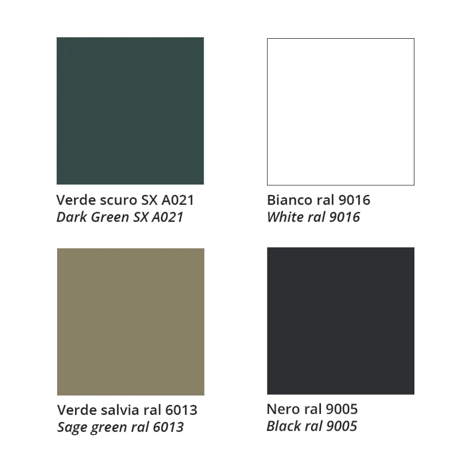 Fin tygstol med metallunderrede Tillverkad i Italien, 2 delar - Molde Viadurini