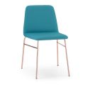 Precious Fabric stol med metallbas tillverkad i Italien, 2 stycken - Molde