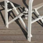 Hopfällbar direktörstol i duk Tillverkad i Italien, 2 stycken - Susy Viadurini