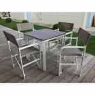 Hopfällbar direktörstol i duk Tillverkad i Italien, 2 stycken - Susy Viadurini