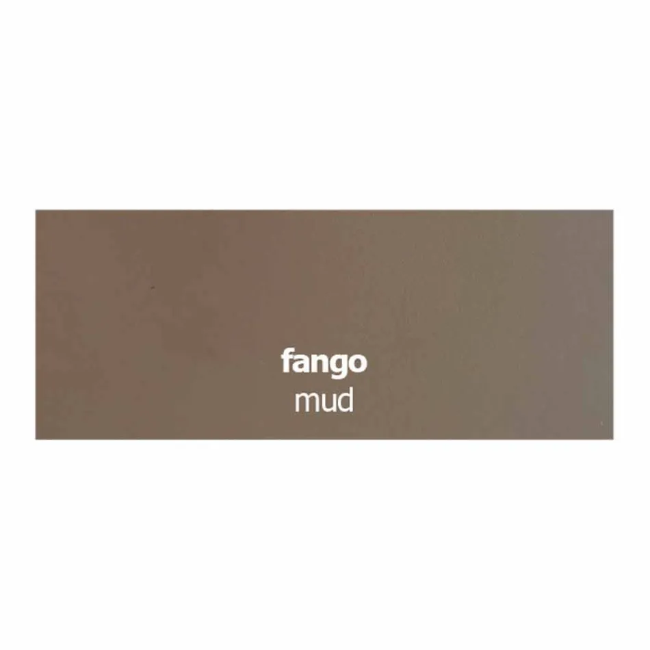 Läderklädd stol med metallkonstruktion tillverkad i Italien, 2 delar - zink Viadurini