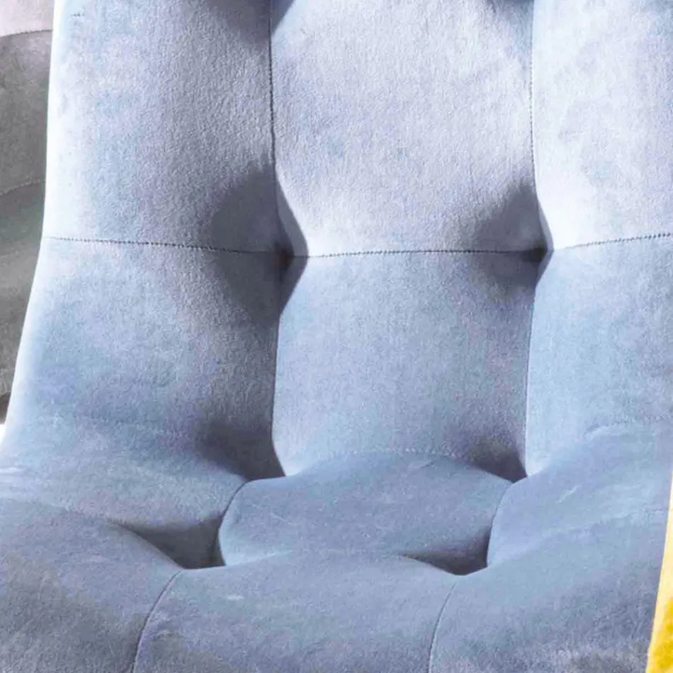 Fläckbeständig matstol med sammet, 4 delar - Kylie Viadurini