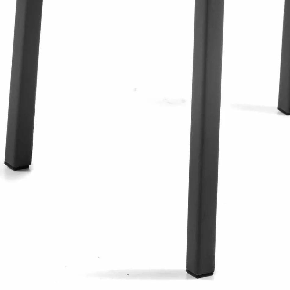 Design matsalstol i ekoskinn Bessie XL, tillverkad i Italien Viadurini