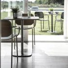 Matsalsstol i trä och metall Tillverkad i Italien 2 delar - Saffia Viadurini