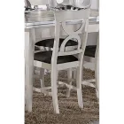 Matsalsstol i trä och tyg Klassisk stil Made in Italy - Helisa Viadurini