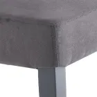 Matsalsstol i mikrofiber och trä Made in Italy 2 delar - Simonella Viadurini