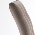 Matsalsstol i syntetiskt läder och kromad metall 4 delar - Molise Viadurini