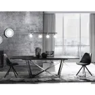 Matsalsstol i syntetiskt läder och polypropen 4 delar - Shakira Viadurini