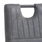 Matsalsstol i åldrat syntetiskt läder 4 delar - Cassandra Viadurini