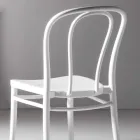 Matsalstol i polypropen stapelbar Upp till 10 enheter, 4 delar - Gaya Viadurini