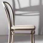 Matsalstol i polypropen stapelbar Upp till 10 enheter, 4 delar - Gaya Viadurini