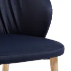 Matsalsstol i elegant modernt designtyg - Reginaldo Viadurini