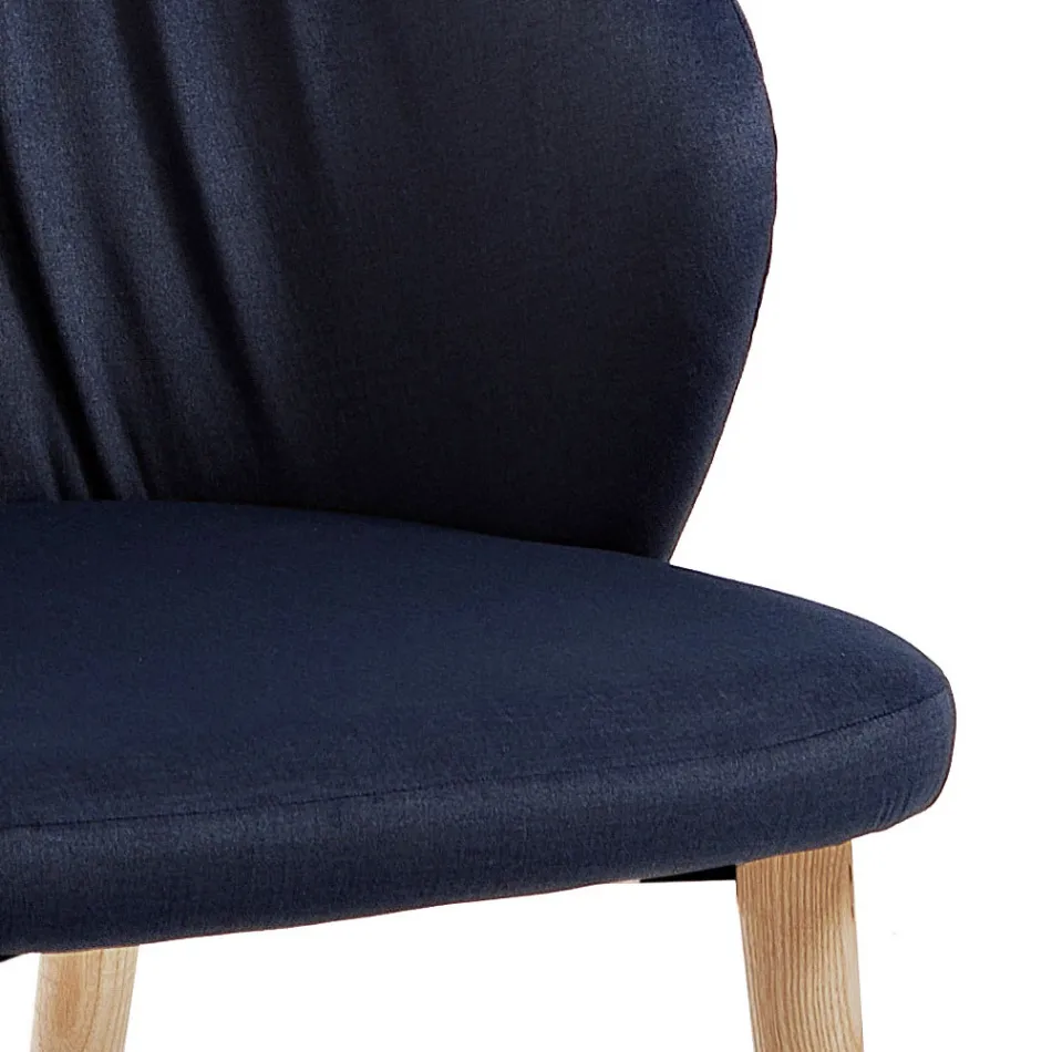 Matsalsstol i elegant modernt designtyg - Reginaldo Viadurini