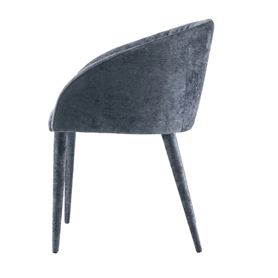 Matsalsstol klädd i tyg Made in Italy 4 delar - Tagata Viadurini