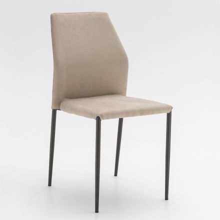 Matsalsstolsittande i mikrofiber Tillverkad i Italien, 2 delar - Camelia Viadurini