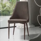 Vardagsrumsstol i tyg med formad och stoppad sits 4 delar - Isaak Viadurini