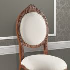 Klassisk stil stol i stoppat valnötsträ tillverkad i Italien - elegant Viadurini