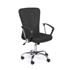 Kontorsstol med armstöd i stål och färgad polyester - Barberina Viadurini