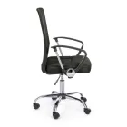 Kontorsstol med armstöd i stål och färgad polyester - Barberina Viadurini