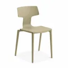 Stapelbara polypropylenstolar utomhus tillverkade i Italien, 4 delar - Claribel Viadurini