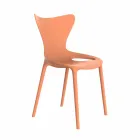 Stapelbara designträdgårdsstolar i polypropen 4 stycken - Love av Vondom Viadurini