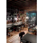 Tillverkad i Italien Trä- och polypropen matstolar, 2 delar - klöver Viadurini