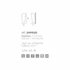 Selene Bloom applique glas handgjord i Italien 12x11 H 28 cm Viadurini