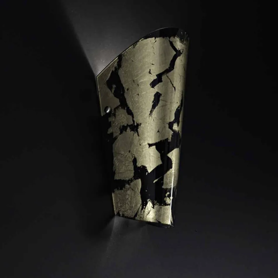 Selene Bloom applikationer glas handgjorda i Italien 12x11 H28cm Viadurini