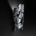 Selene Bloom applikationer glas handgjorda i Italien 12x11 H28cm Viadurini