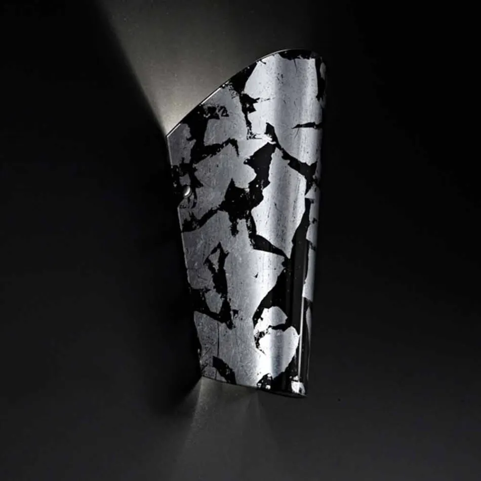 Selene Bloom applikationer glas handgjorda i Italien 12x11 H28cm Viadurini