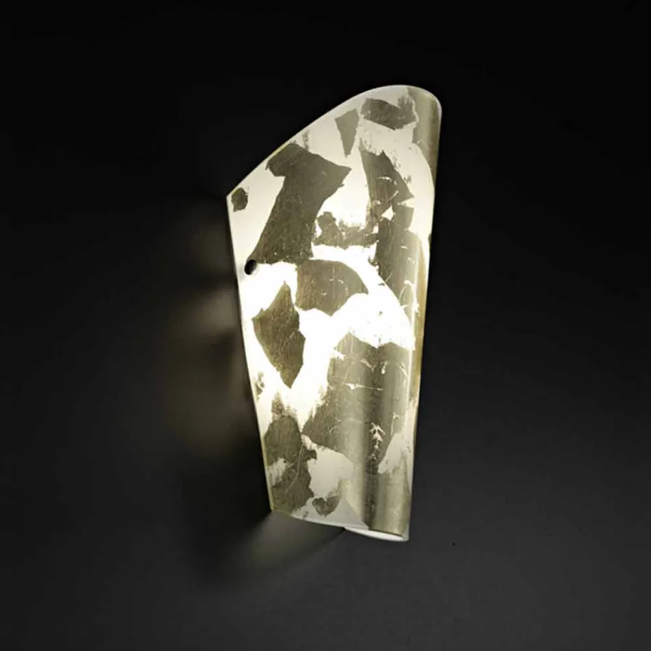 Selene Bloom applikationer glas handgjorda i Italien 12x11 H28cm Viadurini