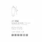 Selene bossanova bordslampa Ø10 H 26cm i bärnstensfärgade blåst glas Viadurini