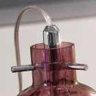 Selene Bossa Nova bordslampa Ø11 H16cm, blåst glas ametist Viadurini