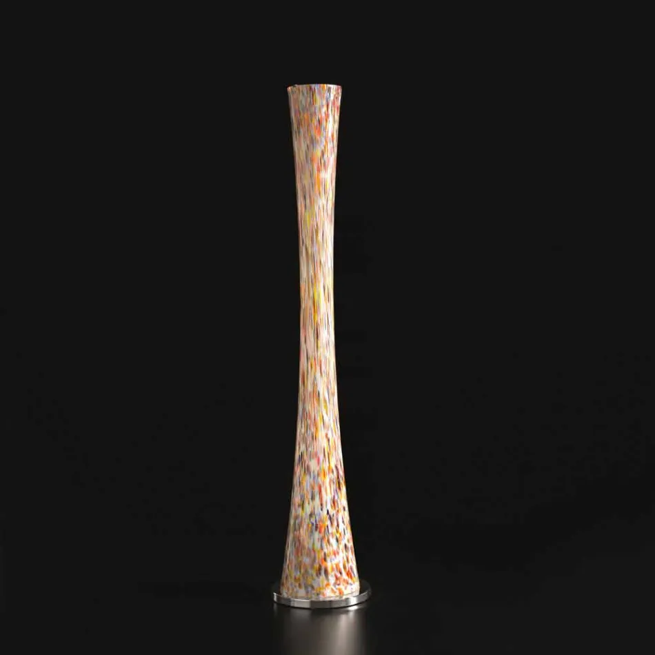 Selene Timglas blåst glas golvlampa H175cm Ø36 Viadurini