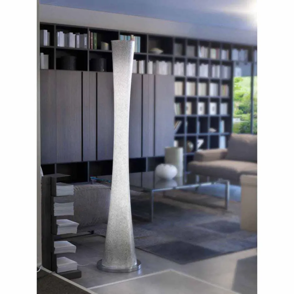 Selene Timglas blåst glas golvlampa H175cm Ø36 Viadurini