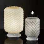 Selene Domino bordslampa Ø15 H22cm, blåst glas handgjorda Viadurini