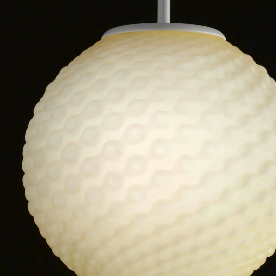 Selene Domino ljuskrona blåst glas handgjorda Ø27 H 27 / 140cm Viadurini