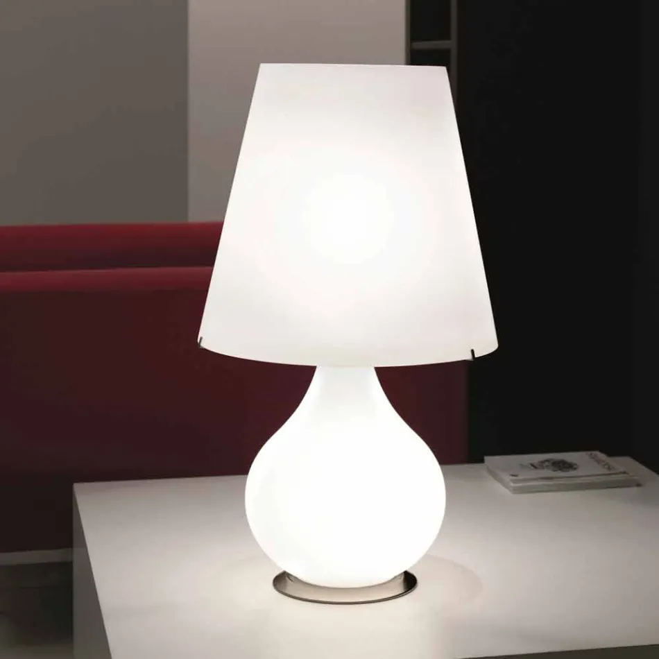 Selene evigt bordslampa blåst glas O41 H 72cm Viadurini