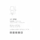 Selene alltid lumetto Ø24 H41cm, blåst glas tillverkad i Italien Viadurini