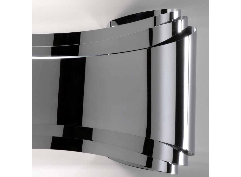 Selene Ionica vägglampa tillverkade i Italien, 30x10 H16cm, glas och stål Viadurini