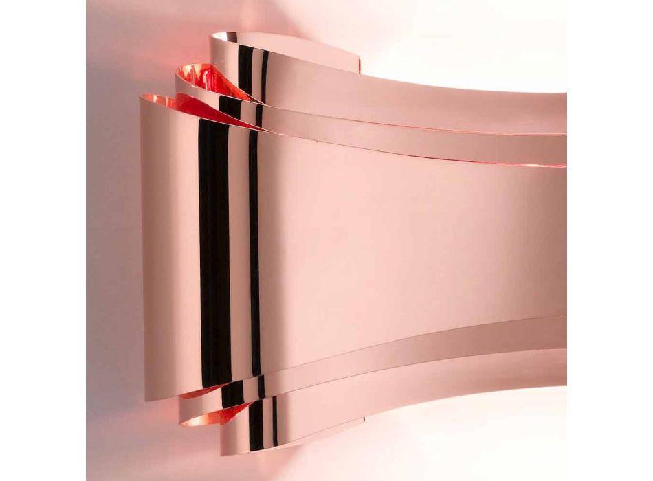 Selene Ionica vägglampa tillverkade i Italien, 30x10 H16cm, glas och stål Viadurini