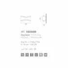 Selene Ionica vägglampa tillverkade i Italien, 30x10 H16cm, glas och stål Viadurini