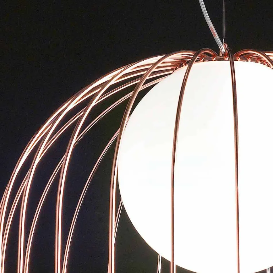 Selene Kluvì taklampa blåst glas Ø54 H 70 / 200cm Viadurini