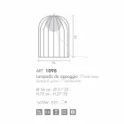 Selene Kluvì från design bordslampa i blåst glas Ø54 H 70cm Viadurini